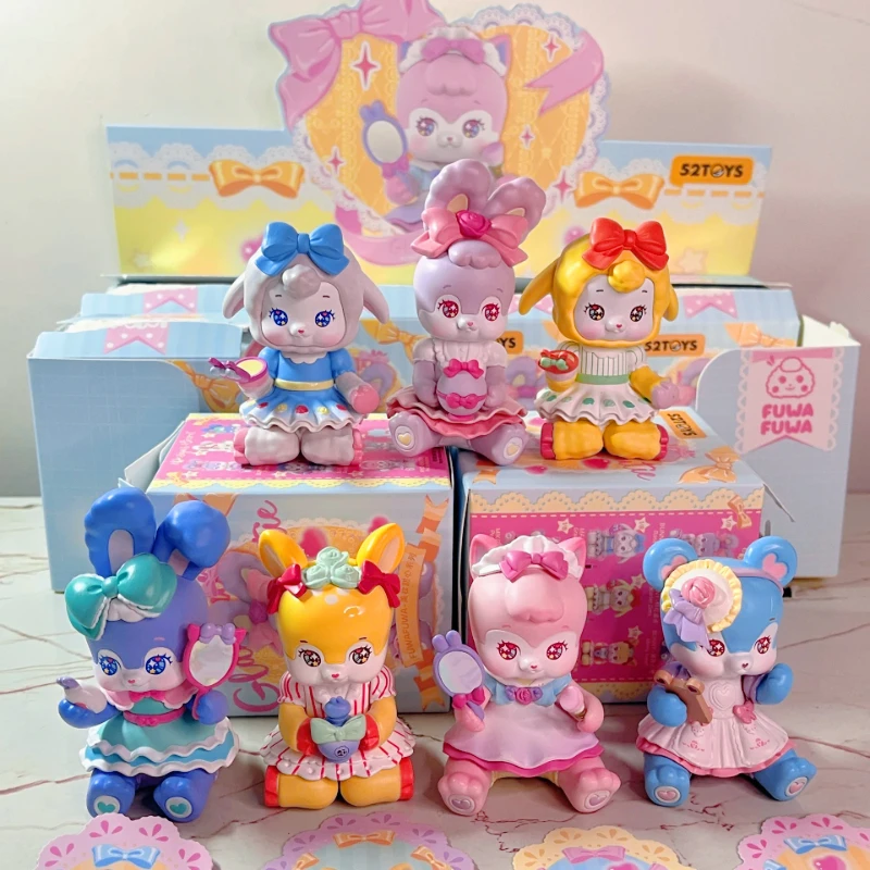 FUWA FUWA Glamour Cutie Series Blind Box Kawaii Bunny Showa Retro Style Doll Figure Makeup Rabbit Y2K Pink Aesthetic Design view 5