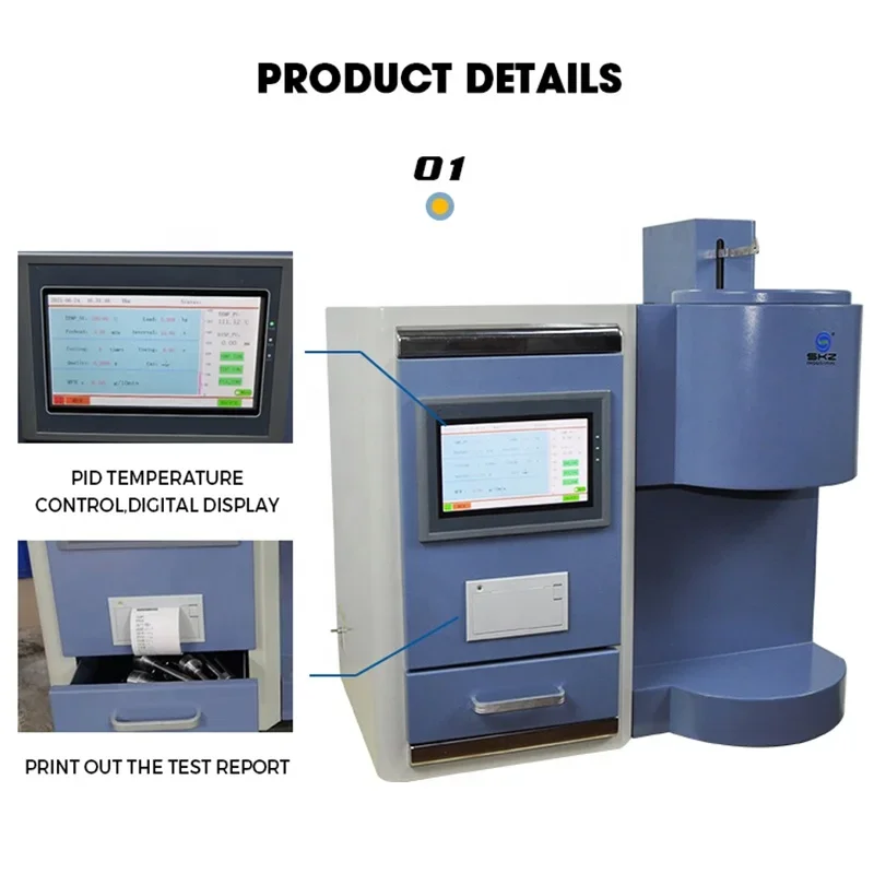 LCD Screen ISO 1133 Digital Plastometer Melt Flow Index MFI MFR testing equipment Melt Flow Rate Meter factory supply