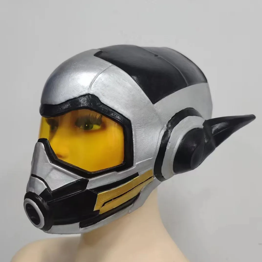 Sci-Fi Roboter-Krieger Vollkopf-Latexhelm-Maske, futuristische Weltraumsoldaten-Kopfbedeckung für Erwachsenen-Cosplay-Halloween-Kostüm-Requisiten – Detail 3