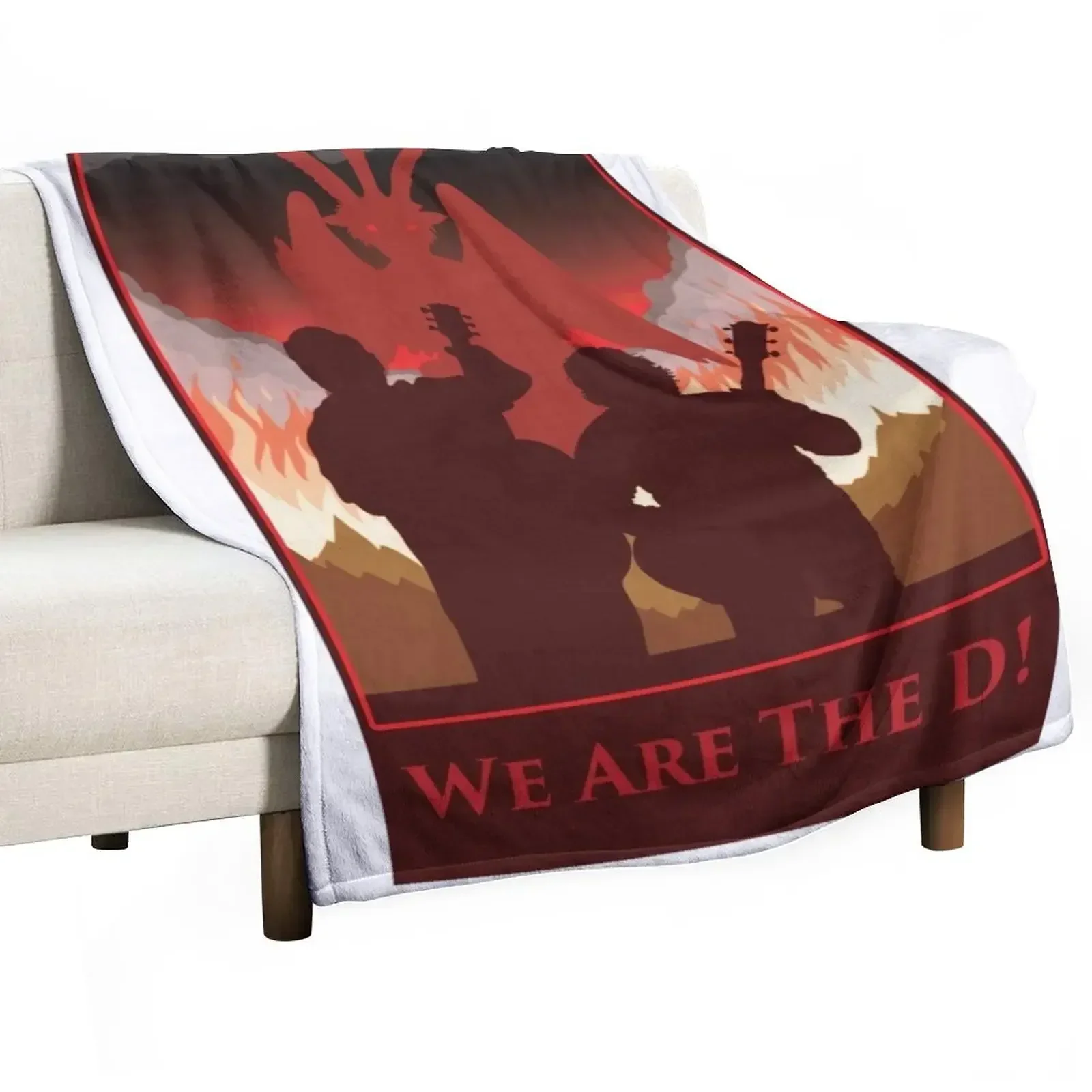 

We Are The D! Throw Blanket Flannel Fabric Thins Shaggy Blankets