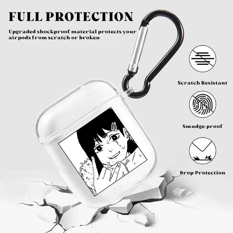 Horrible Anime Chainsaw Man Soft TPU Case For Apple For Airpods Pro 3 2 1 Power Denji Makima Aki Pochita Earphone Cover For Airp