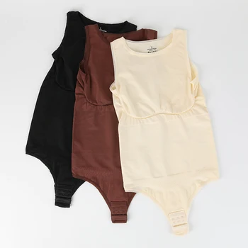 Bodysuits Sexy Sleeveless Crew Neck Shapewear Thong for womens Waist Trainer Tanks Tops Slim Tummy Control Body Shaper 6 Bodysuits Sexy Sleeveless Crew Neck Shapewear Thong for womens Waist Trainer Tanks Tops Slim Tummy Control Body Shaper 6
