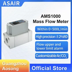 ASAIR AMS1000 High Precision Thermal Mass Flow Meter Oxygen Compressed Air Flow Meter