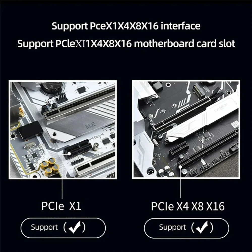 2230 2242 2260 2280 SSD 하드 디스크용 인터페이스 어댑터 카드 PC 마더보드, M.2 NVME B & M 키 PCIe 4.0/3.0 X1 x1 X4 x8 x16 ,M.2 NVME B&M Key To PCIe 4.0/3.0 X1 x1 X4 x8 x16 Interface Adapter Card PC Motherboard For 2230 2242 2260 2280 SSD