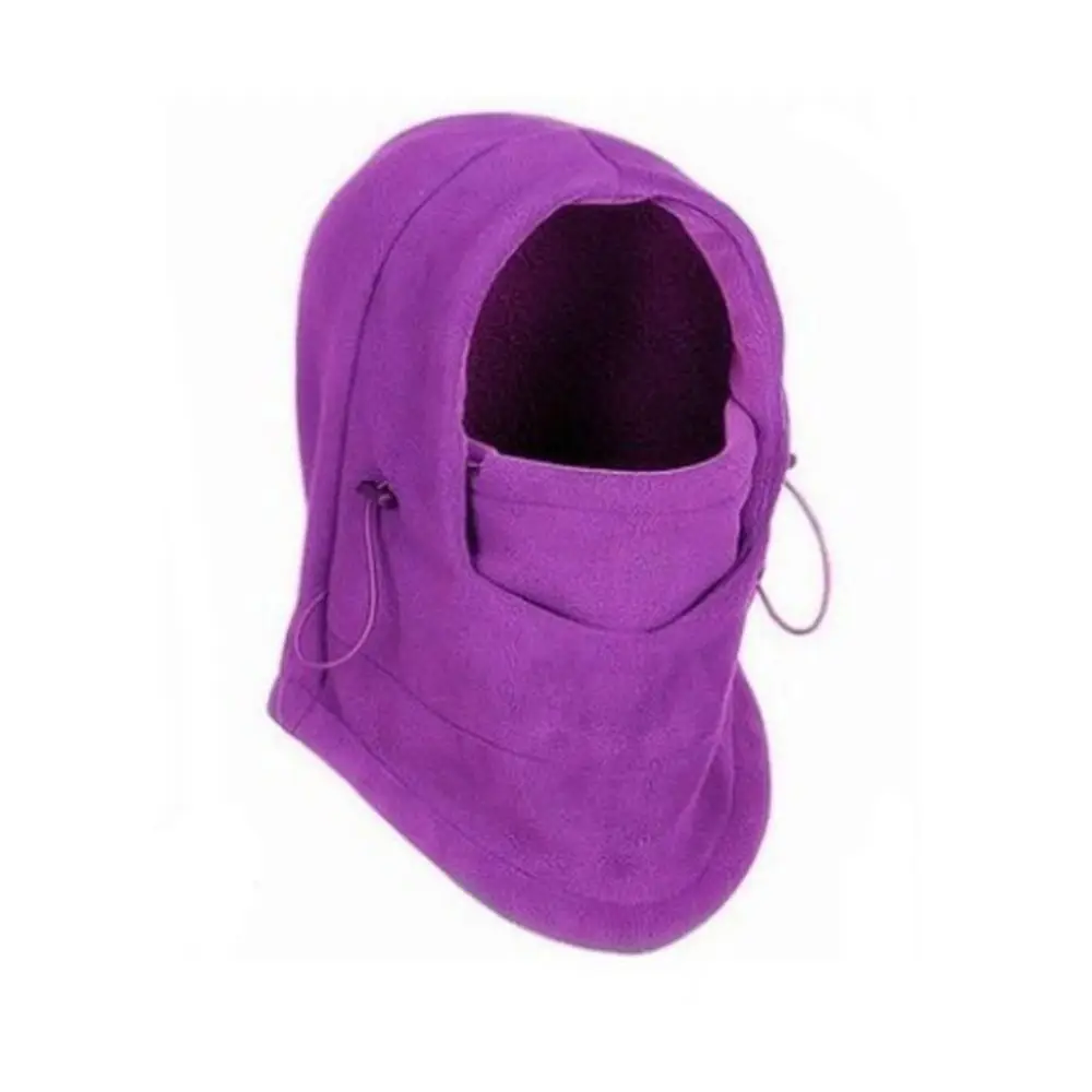Ski Thickened Windproof Collar Hat Mask Bonnet Hat Outdoor Skullies Fleece Beanies Hat Hooded Hat Pullover Cap Women Winter Cap