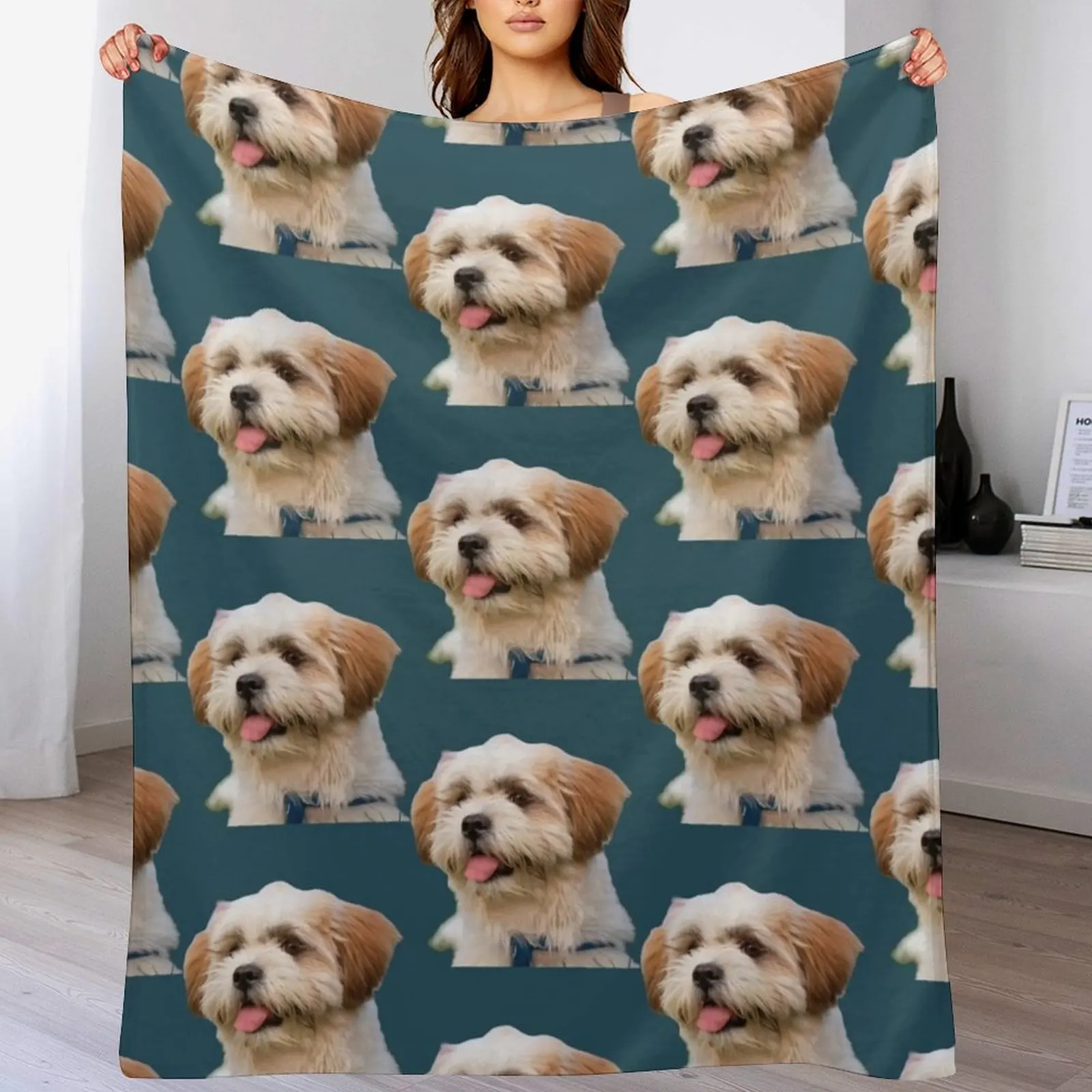 

Shichon mignon, la vie est meilleure avec un Shichon, amoureux des chiens, la vie est meilleure avec Throw Blanket