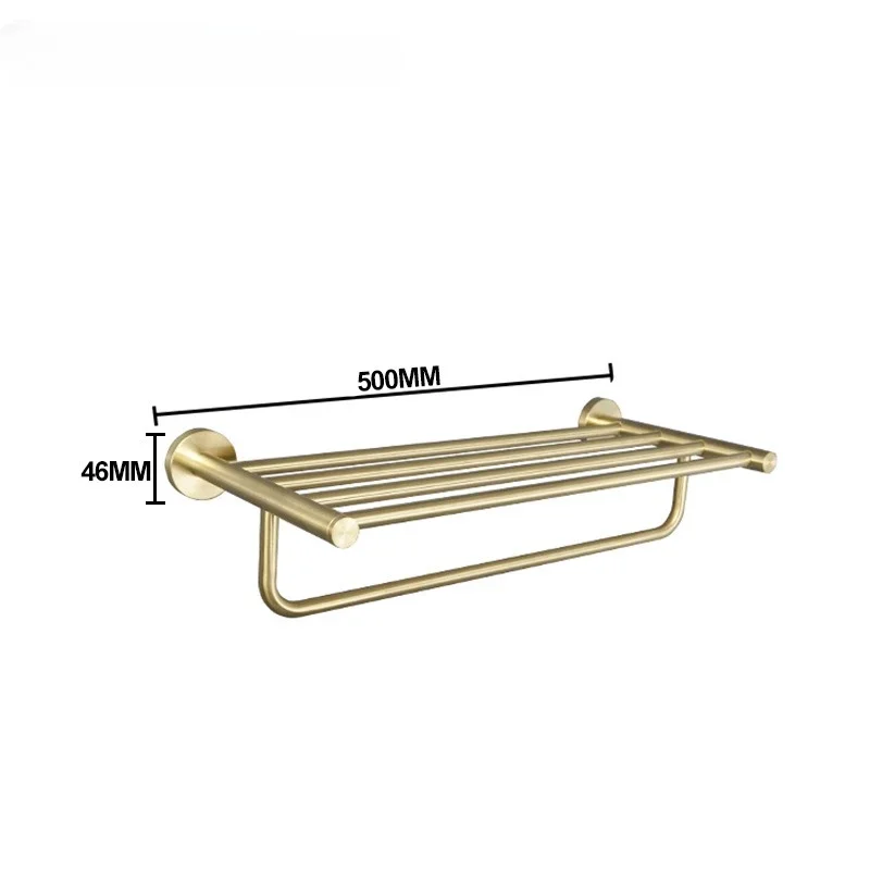 

Toilet Tissue Paper Holder Bathroom Accessories Brushed Gold Towel Rack Towel Bar Ring Hardware Stainless Steel Robe Coat Hook