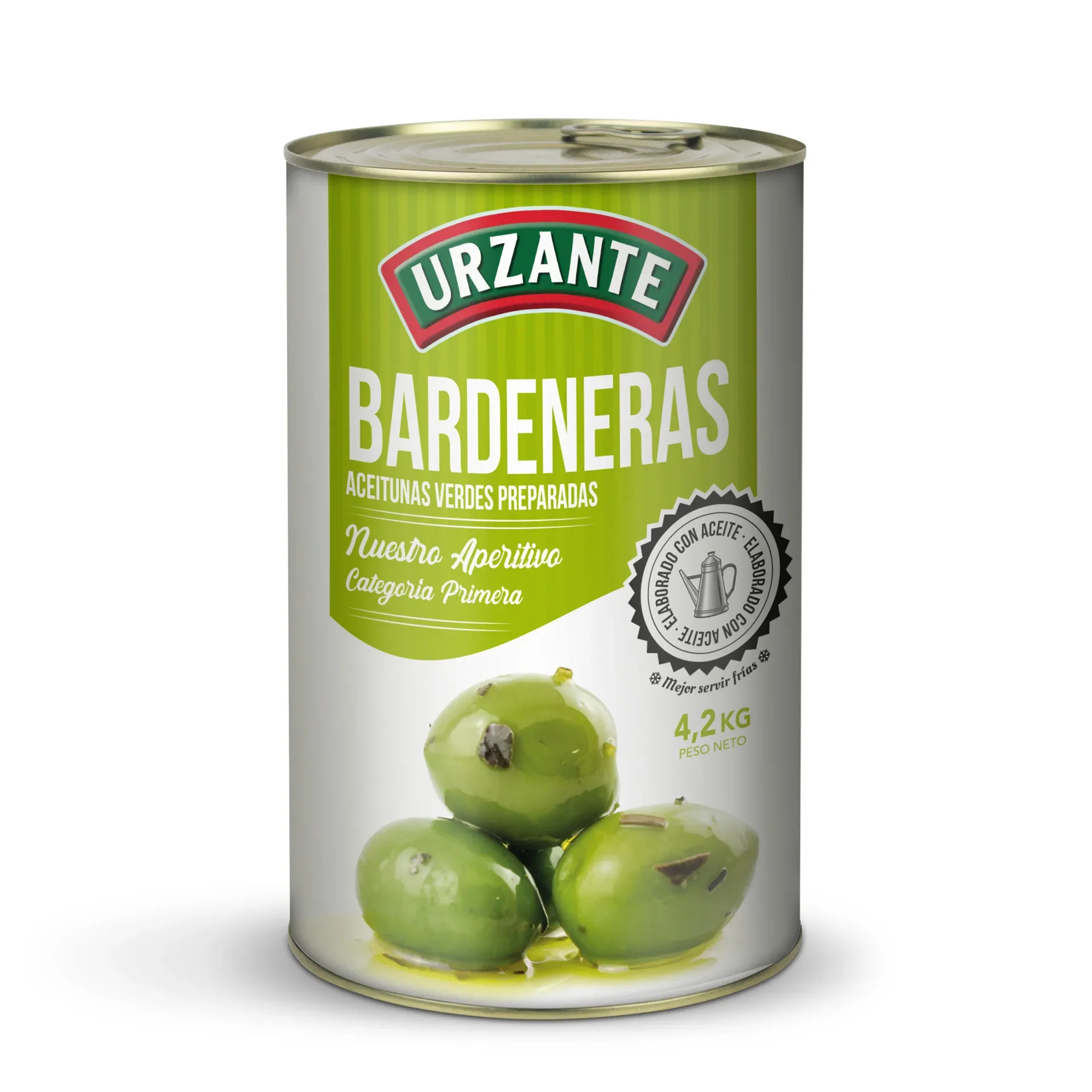 Urzante-Bardeneras 4,2KG  Urzante-Cocktail 4,2 Kg Urzante-Rellenas de anchoa  4,2KG