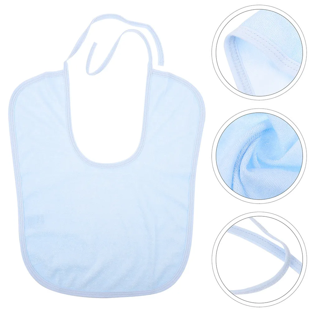 2Pcs Waterproof Adult Saliva Towel Adjustable Elderly Eating Bib Protective Burp Cloth Apron Waterproof Adult Apron