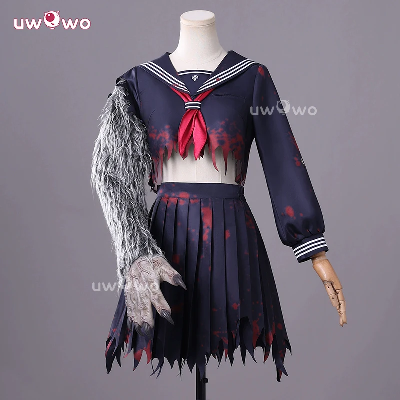 

UWOWO Collab Series: Horror Game Shimizuu Hinakoo Cosplay Teen Girl Fox Form School Uniform Cosplay Costume Halloween Costume