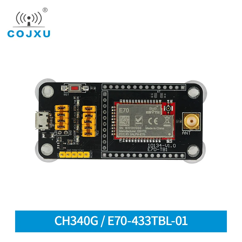 CH340G USB Test Board Test Kit cojxu E70-433TBL-01 For CC1310 UART 433MHz Modbus 14dBm E70-433T14S