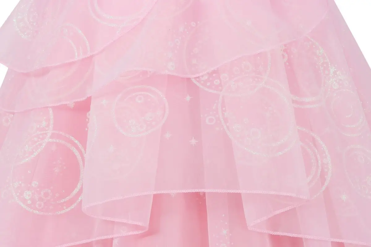 Glinda Niedliches Rosa Kleid für Mädchen 2-12 Jahre Cosplay-Kostüm Mädchen Halloween-Kostüm Kinder Gute Hexe Prinzessinnen-Kleider – Detail 11