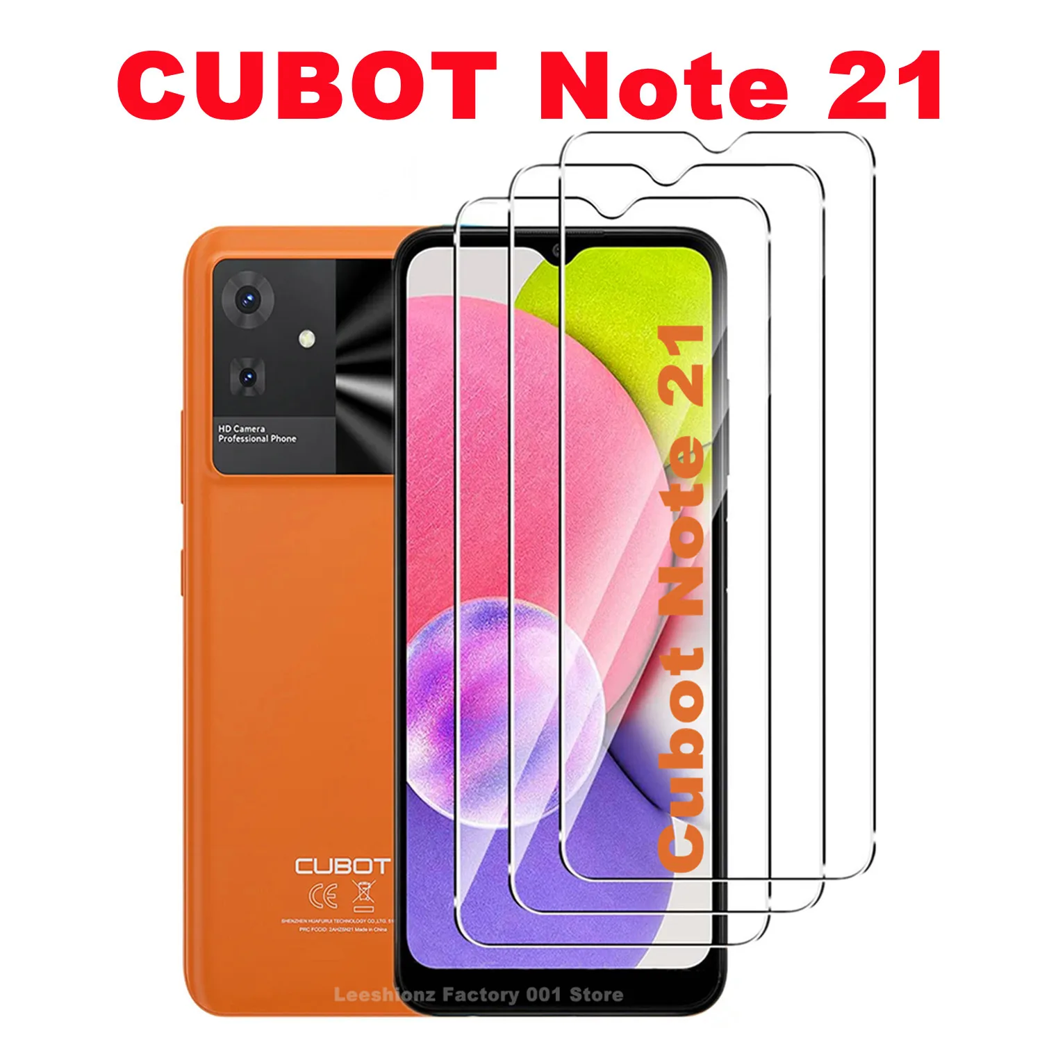 

Закаленное защитное стекло для Cubot Note 21, 2/4 шт.