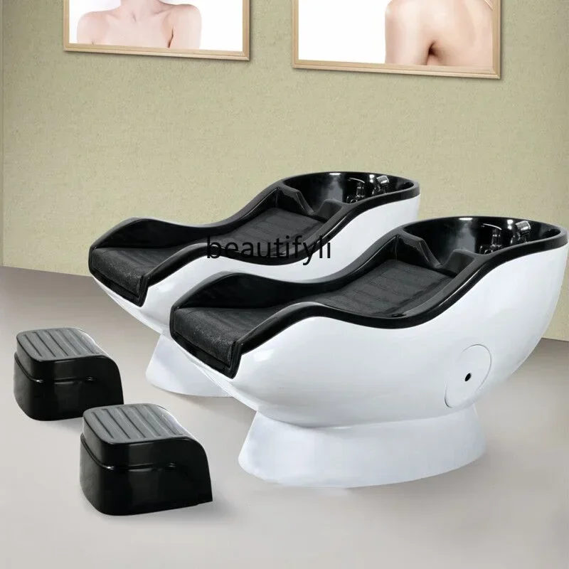 

Japanese Barber Shop Shampoo Chair for Hair Salon Half Lying Salon Sitting Beauty Flushing Bed