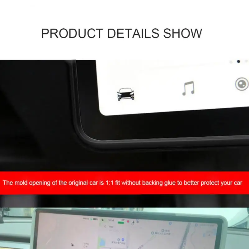 Case Durable No Hang Up 4 Colors Be Current For Model3y Car Interior Accessories Screen Protector Silicone Sleeve Portable