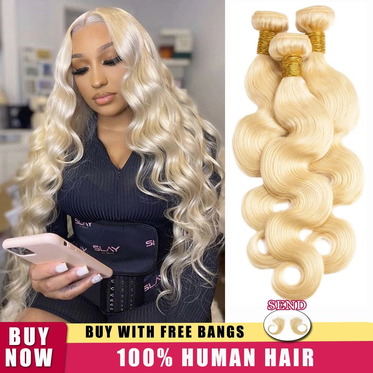 

30, 32 дюйма, 613, светлый цвет, необработанные пучки волос, 3/4 пучка, объемная волна, человеческие волосы, 16A, бразильские наращивание волос с двойным утком