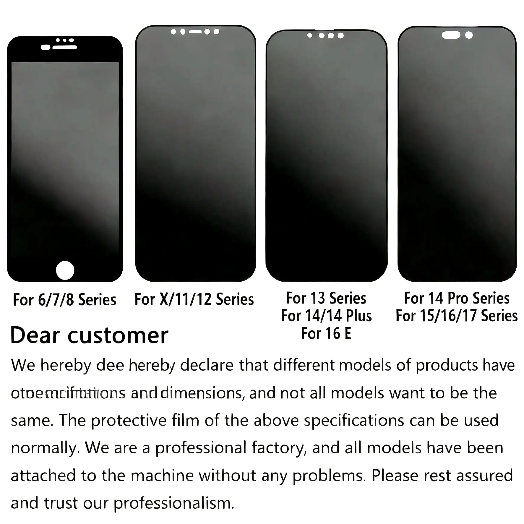 5pcs Tempered Glass Screen Protector, Suitable For IPhone 17/17 Pro/17 Pro Max/17 Air/16 Pro Max/15 Pro Max/14/13/12/11/Pro/Pro Max/Plus/X/XR/XS/XS Max, Anti-Scratch, Anti-Shock, Anti-Oil, Anti-Fingerprint - view 2