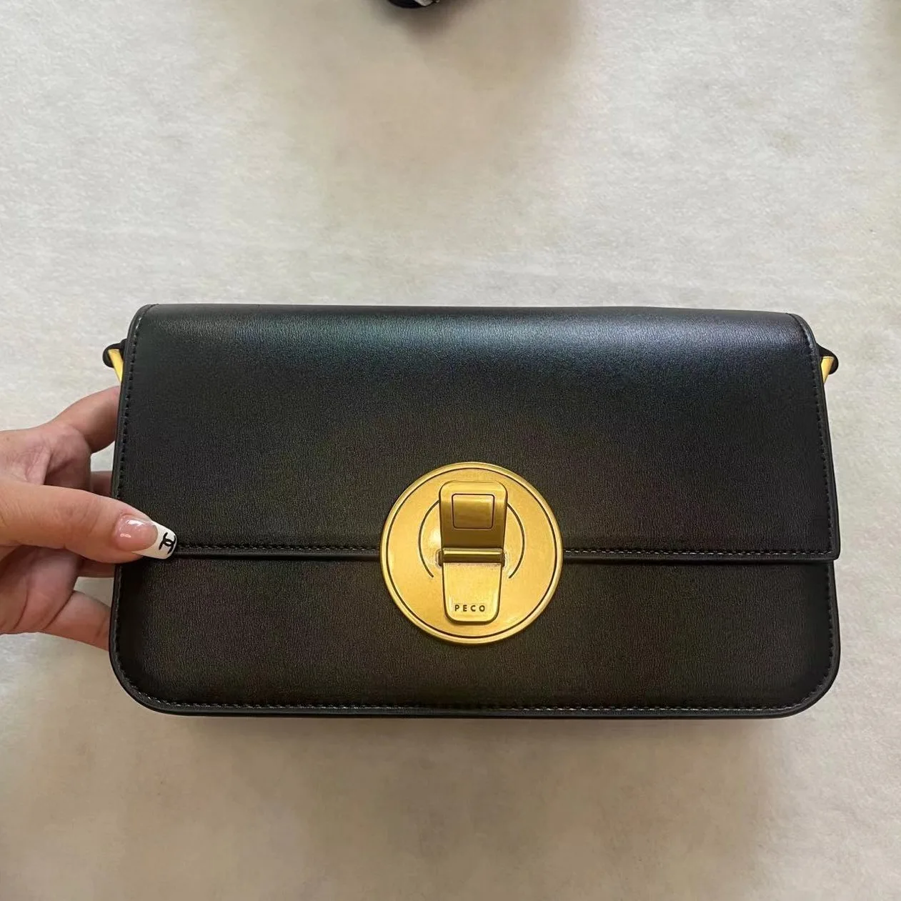

2025 new leather women's bag original baguette niche high-grade sense light luxury one-shoulder tofu small square bag
