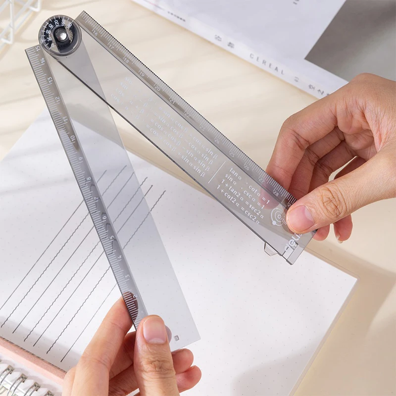 ไม้บรรทัดพับได้สำหรับเด็กเครื่องเขียนน่ารักนักเรียนไม้บรรทัดเครื่องใช้สำนักงานของนักเรียน30ซม.