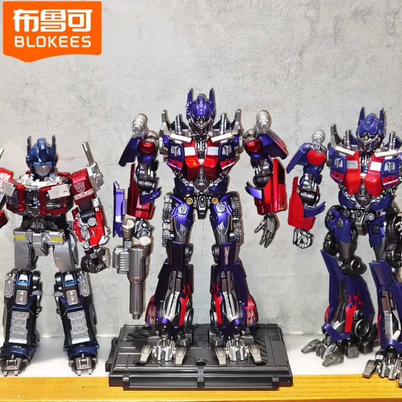 

Hot Sale Blokees Beyond Transformers Robot Movie Optimus Prime Ex Edition Ice Megatron Anime Figure Toys Birthday Gift Xmas Gift