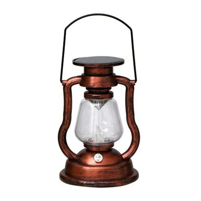

DW-LED Solar Light Retro Solar LED Oil Lamp Portable Solar Candle Light Outdoor Hanging Lantern Garden