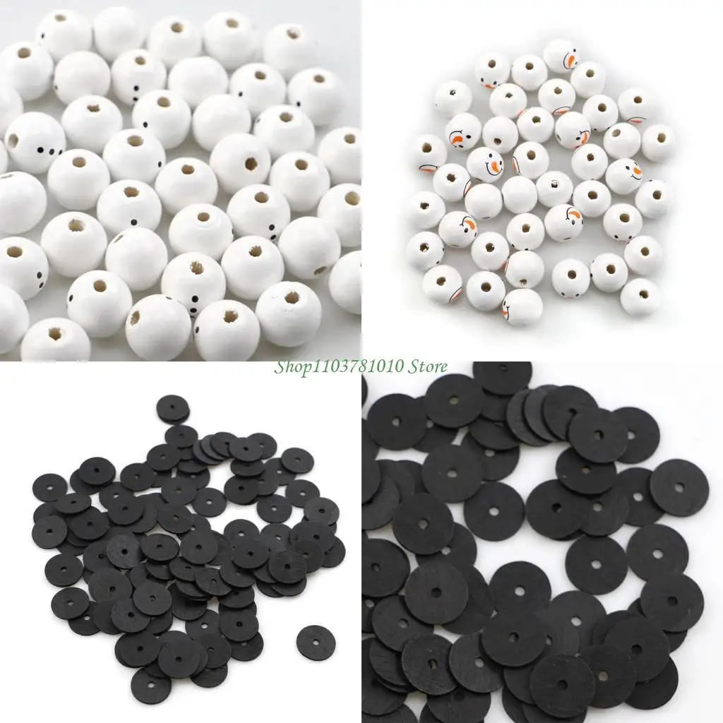 

U55D 50 Pieces Natural White Round Balls Durable Material Adorable Patterns Gift