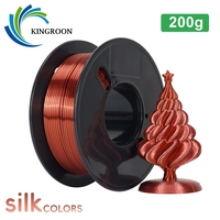 KINGROON 200g/Spool 3D Printer Filament Silk PLA 1.75mm Smooth No Bubble 0.2KG/Roll 3D Printing Material New Color