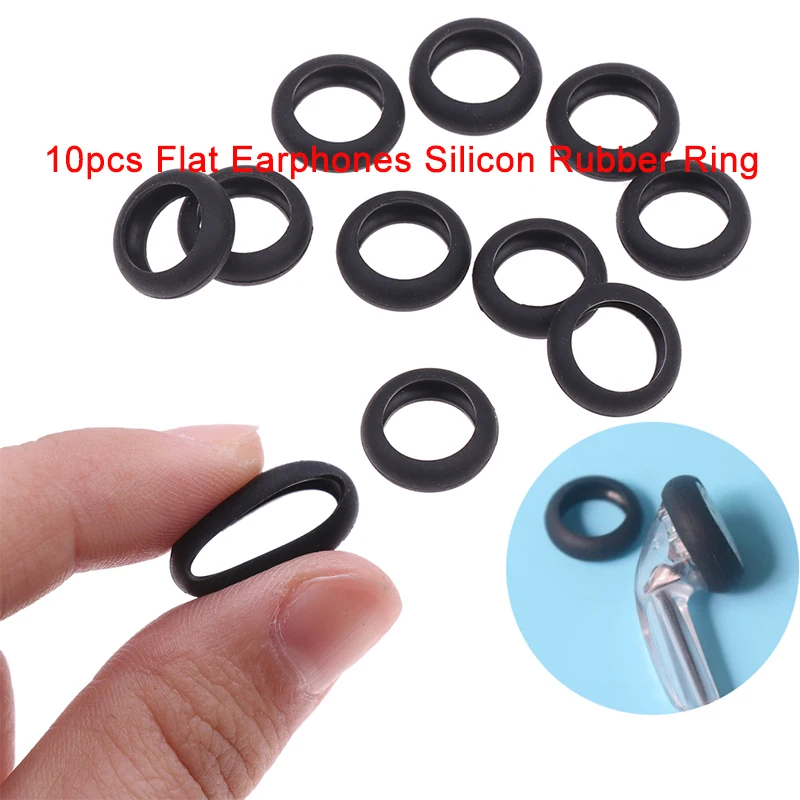 10pcs Earbud Dedicated Silicone Rings Soft Earphone Tips Eartips Accessories Replacement For ST-10s RW-1000 EBX21 Flat Earbuds