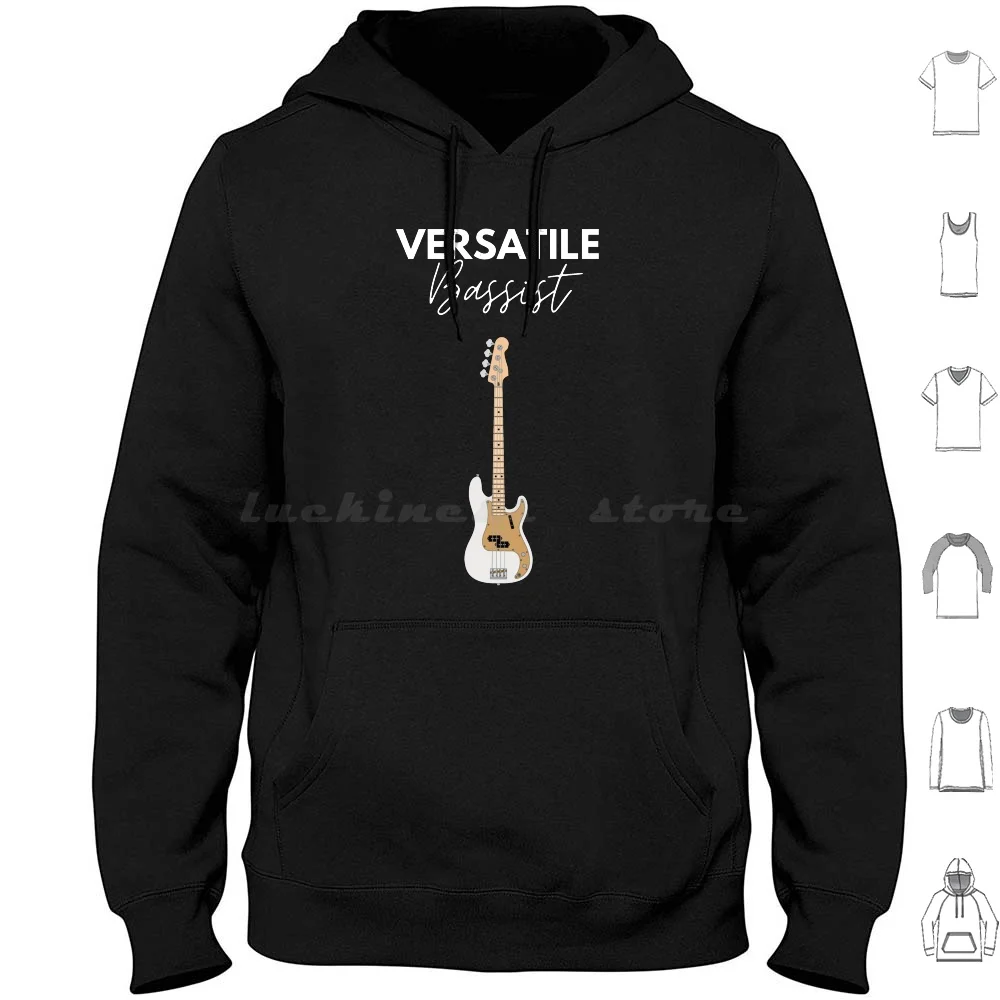 

Versatile Bassist Dark Theme Hoodie cotton Long Sleeve Guitar Guitarist Guitar Player Musical Instrument Acoustic Guitar