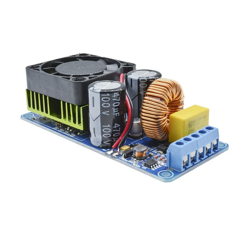 Tenghong IRS2092S 500W Digital Amplifier Boards Mono Channel Class D HIFI Power Audio Amp Finished Board With FAN Super LM3886