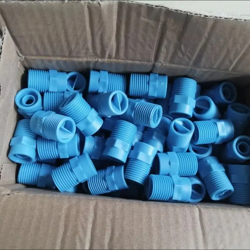 Buse d'atomisation conique solide en plastique 1/2" 3/4" 1" pour la suppression des brouillards, la suppression de la poussière industrielle, le nettoyage des usines et l'humidification