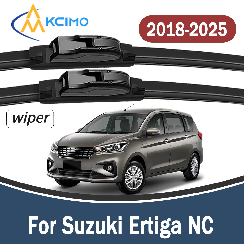Durble 2Pcs Premium Beam Front Windshield Wiper Blades For Suzuki Ertiga NC 2018-2025 Duty Rustproof Easy Mount Auto Wiper Set