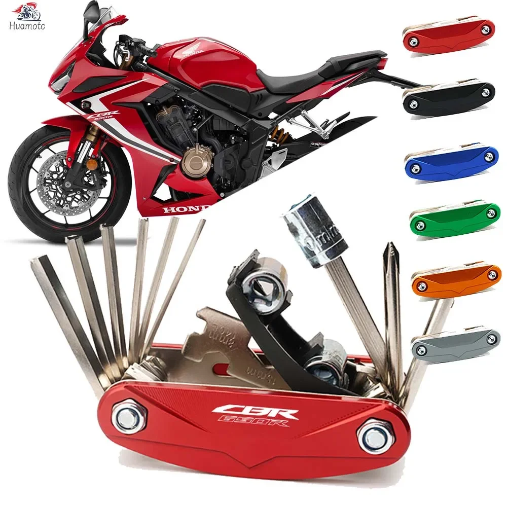 

Для Honda CBR CBR650R 650 R мотоцикл 16 в 1, многофункциональный инструмент, комбинированный инструмент, набор отверток для ремонта, аксессуары