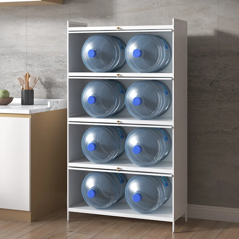 

Встроенный мобильный стеклянный шкаф с раздвижной дверью у стены, гостиная белая современная простая многослойная полка