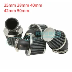 Bent Air Filter Cleaner para Honda CRF, SSR, TAOTAO, Yamaha Pit Dirt Bike, ATV, 35mm, 38mm, 42mm, 50mm, 70mm, 90mm, 110mm, 125CC, Peças