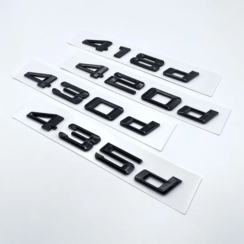 

ABS хром черный задний багажник автомобиля старые буквы эмблема наклейка для F30 F32 F33 F36 F82 4 серии 418d 420d 425d 428d 430d 435d 440d