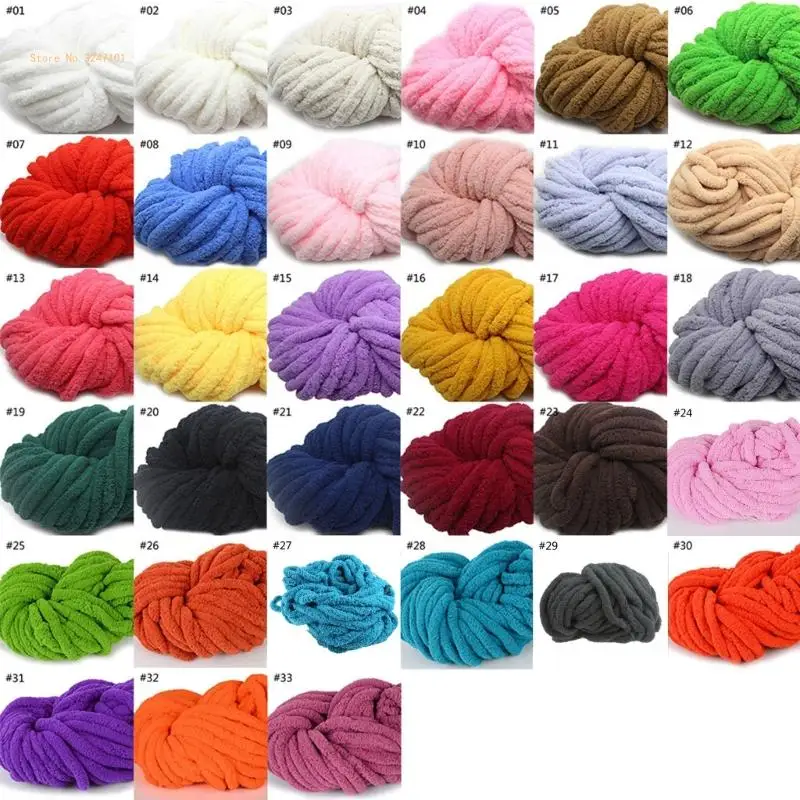 Chenille Blanket Yarn 250g Arm-Knit Crochet Knitting Crafting Chunky Wool Yarn Dropship