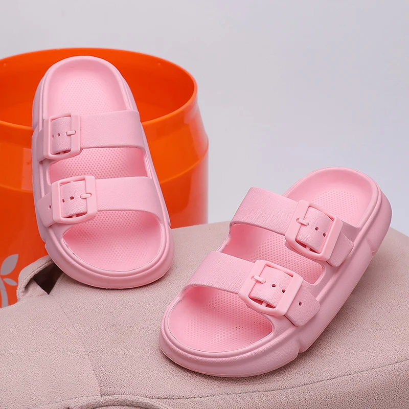 زوج من شباشب صيفية مفتوحة من الأمام للأطفال، سيور ناعمة ومقاومة للاهتراء، مقاسات 31/32-41/422، WK-XP819 #5