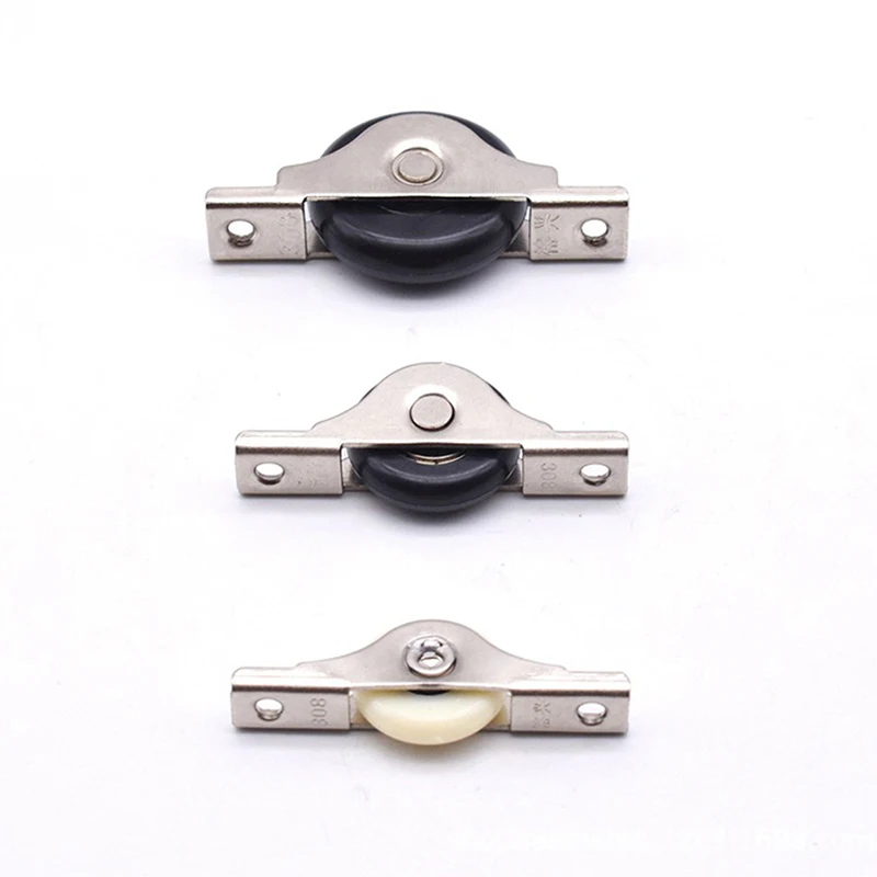 Steel Mute Cabinet Groove Load-bearing Nylon Pulley Wardrobe Sliding Door Wheel Furniture Hardware Accessories