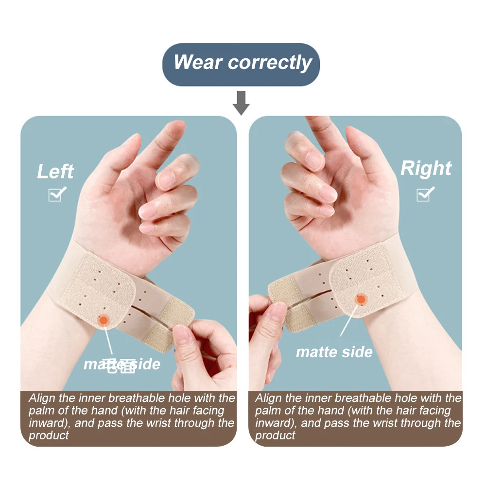 Wrist braces for TFCC TFCC, adjustable, ultra thin, compression, wrist bandages for tendonitis, injury, non-elastic, 1pc