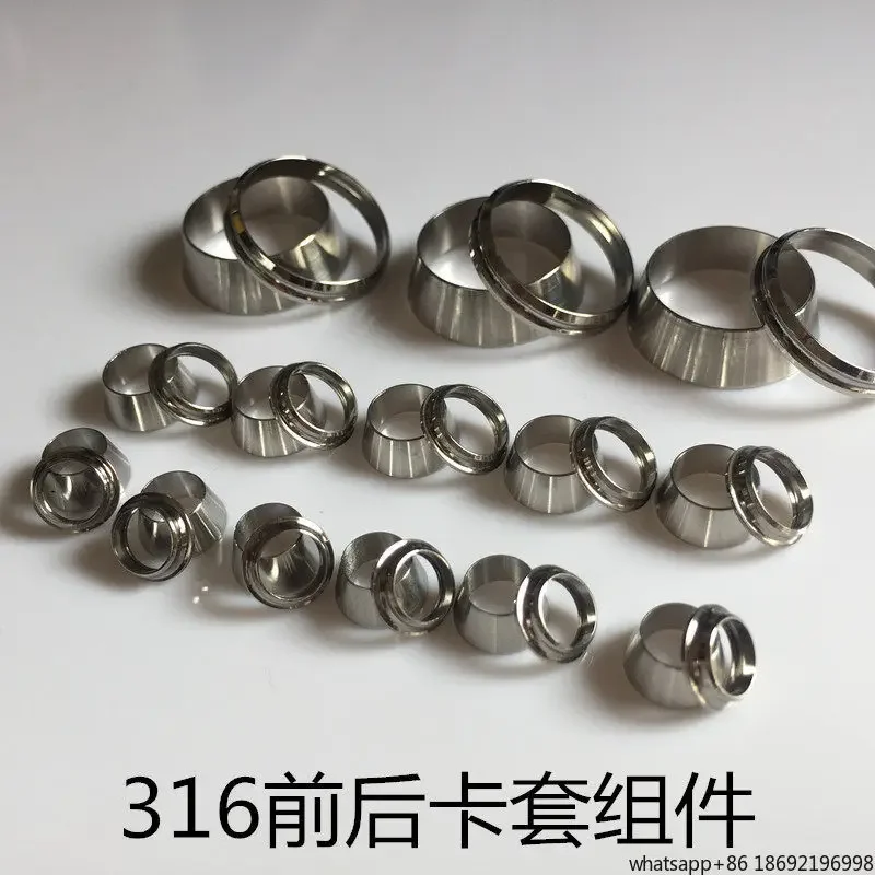 316 Card Ring Stainless Steel Front and Rear Connector Accessories Imperial Metric 6 10 8 12mm