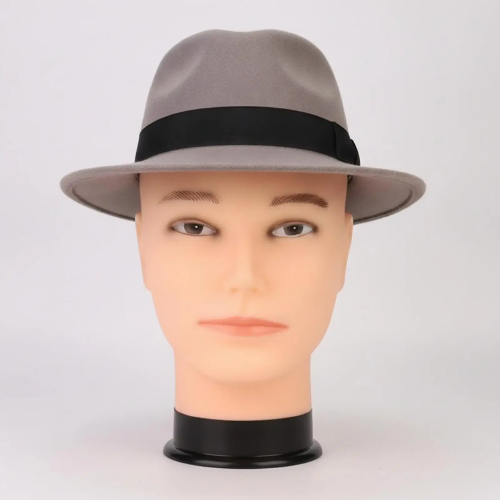 Plastic Bald Mannequin Head Display with Realistic Facial Features for Wig Hat and Helmet Showcase in Salon Retail Store 6