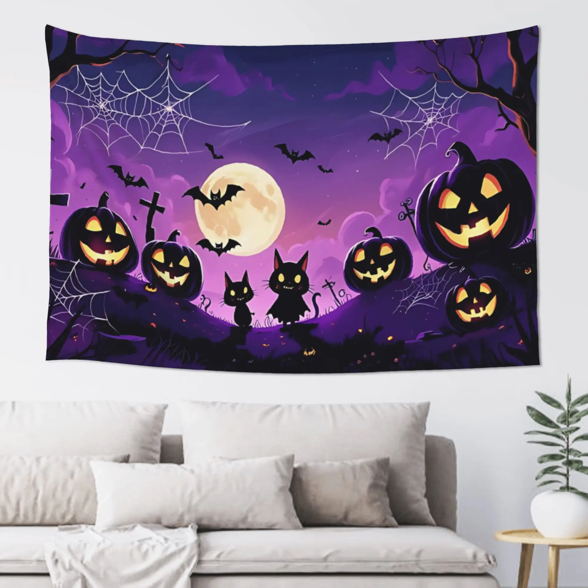 halloween nights Season of Spooky Customized Tapestry  Wall Hanging Blanket Tapestry Home Decor Items Wall Decorations