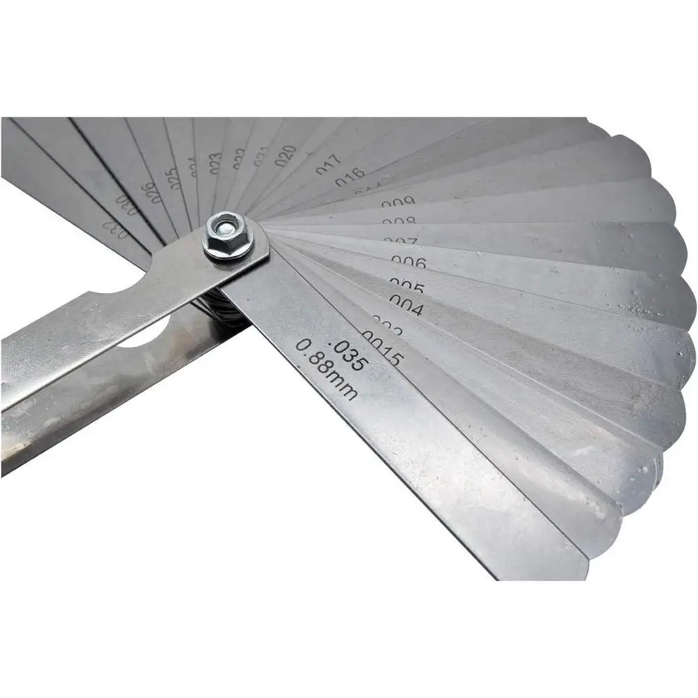 1pc 32 Leaves Feeler Gauge Metric Thickness Gauge Set For Sheet Gauge Blades Valves Foliage of Valves Spark Plug Gap Gauge Tools