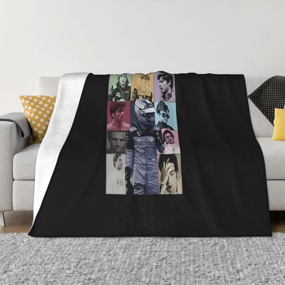 Carlos Sainz 1 Racing Driver Eras Tour Plush Blanket Throw Blanket Blankets And Throws Throw Blanket