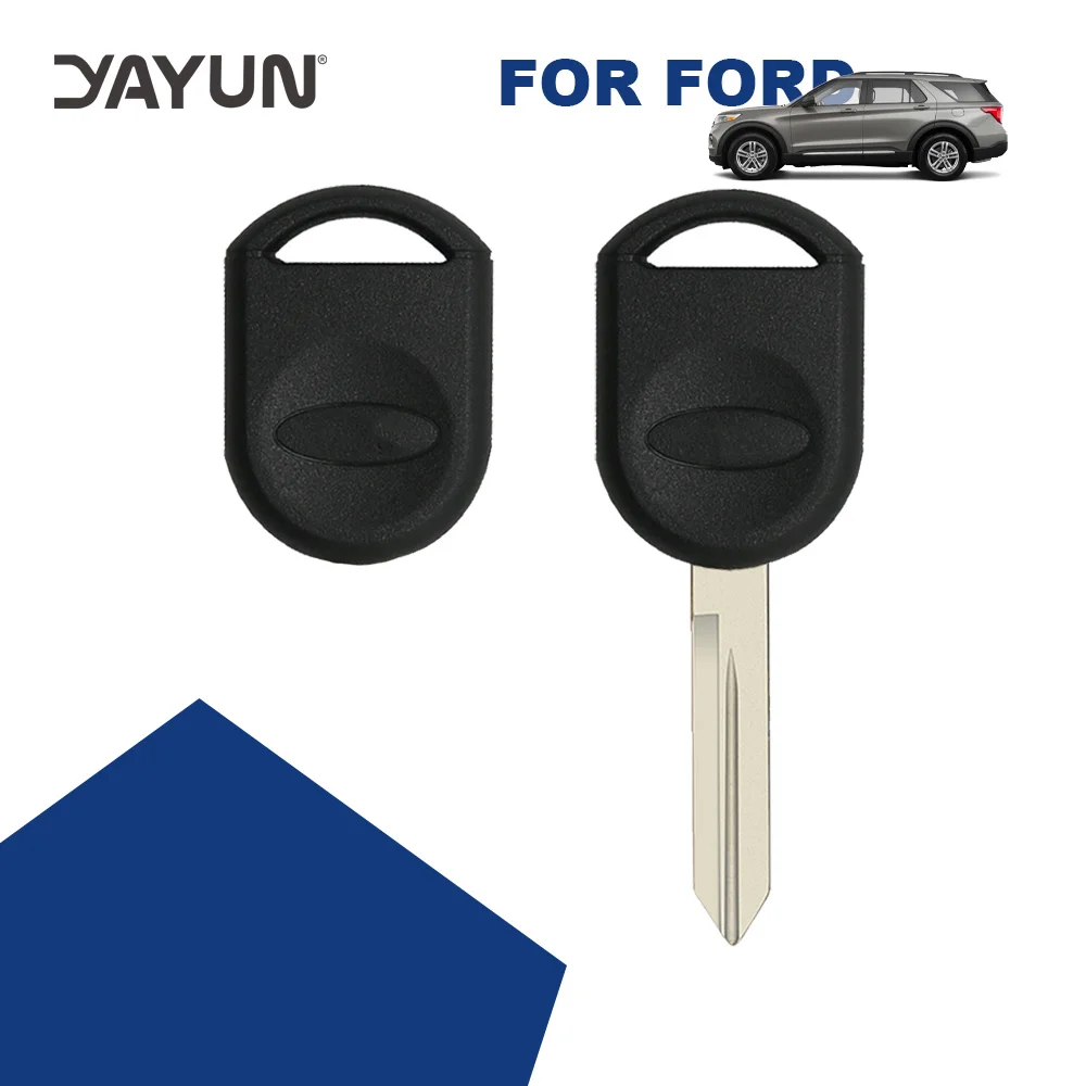 YAYUN AKFDS225 Transponder Chip Key Shell Replacement Fob Uncut Blank Blade Auto Car Cover Case With Logo For Ford