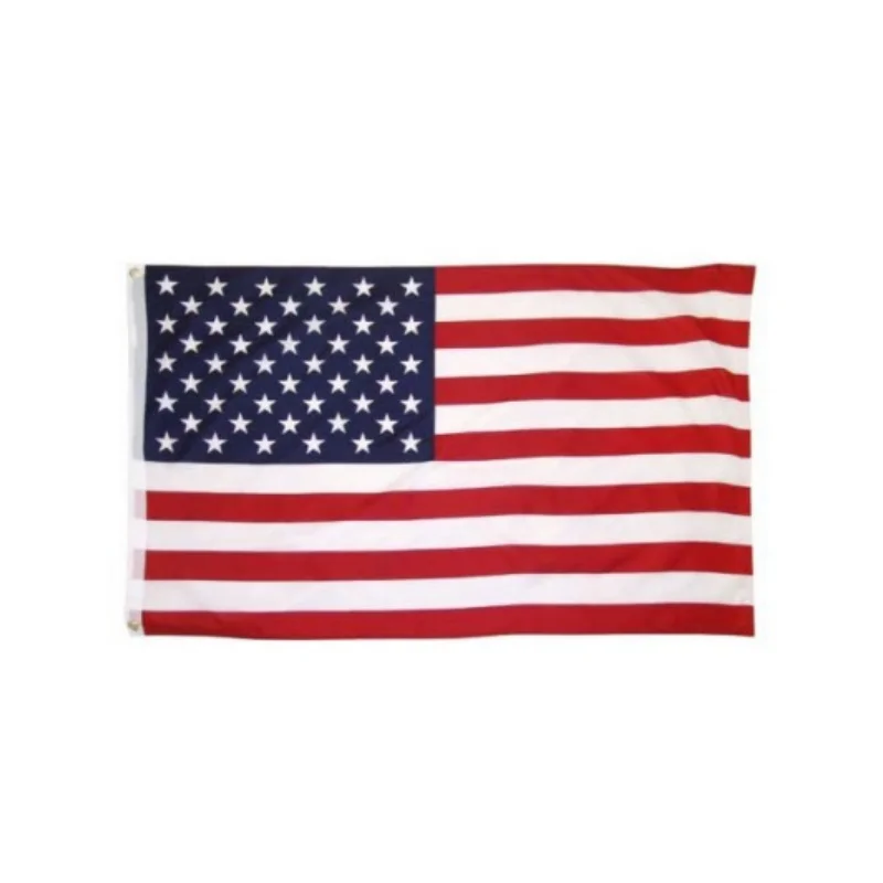 

Polyester Embroidered Star American Flag Weatherproof Banner with Grommets Patriotic Home Garden Decor Outdoor Yard House Flag