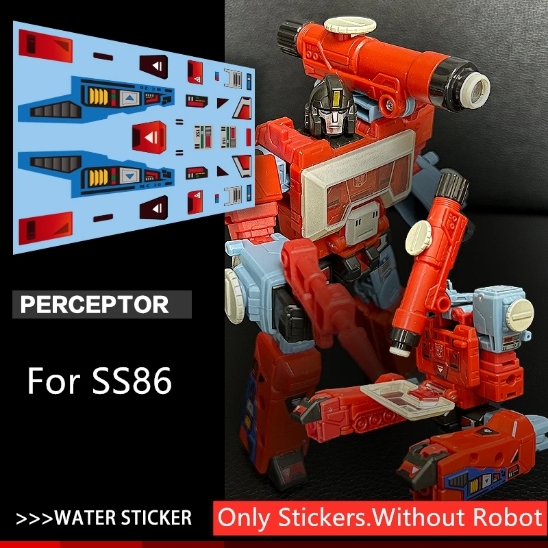 New Water Stickers Upgrade Kit For Transformation SS86 Class D Perceptor Action Figure Accessories