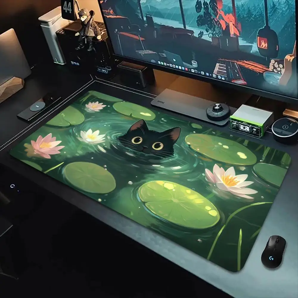 

cat Mouse Pad Mouse Pad Large Computer Office Game Table Mats Rubber Anti-slip Gaming Keyboard Mousepads Long Desk Pads