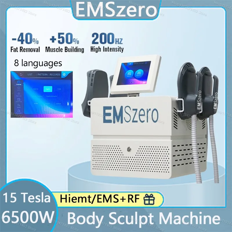 New Upgrade EMSzero Body Slim Machine Neo 6500W RF Building Muscle Stimulator Hiemt Buttock Lifting Fat Removal Device